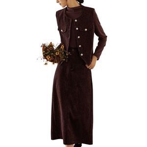 Ounixue Womens  3Pc Vest, T-Shirt, & Skirt Set